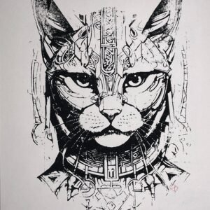 Ancient Warrior Cat - A.W. Cat - SECOND VARIATION